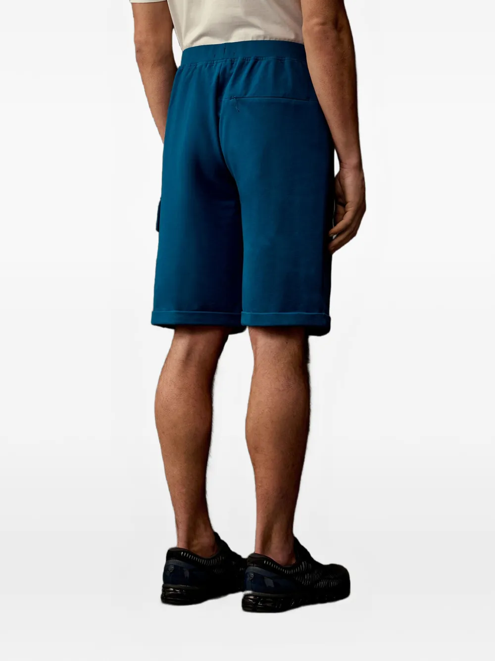 C.P. Company Metropolis Series cargo shorts met logopatch Blauw