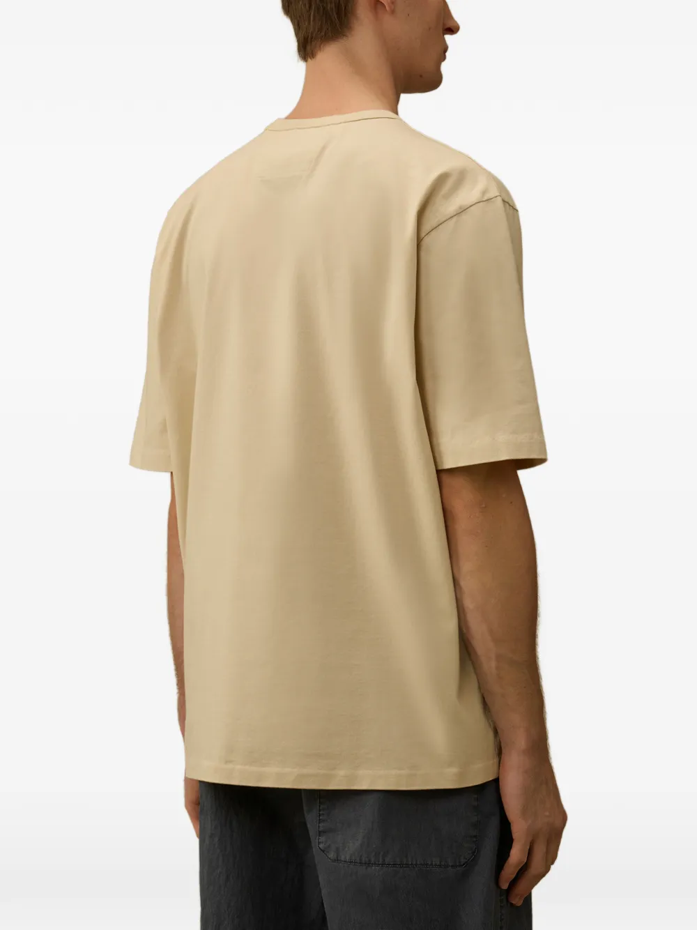 C.P. Company T-shirt met ronde hals Beige