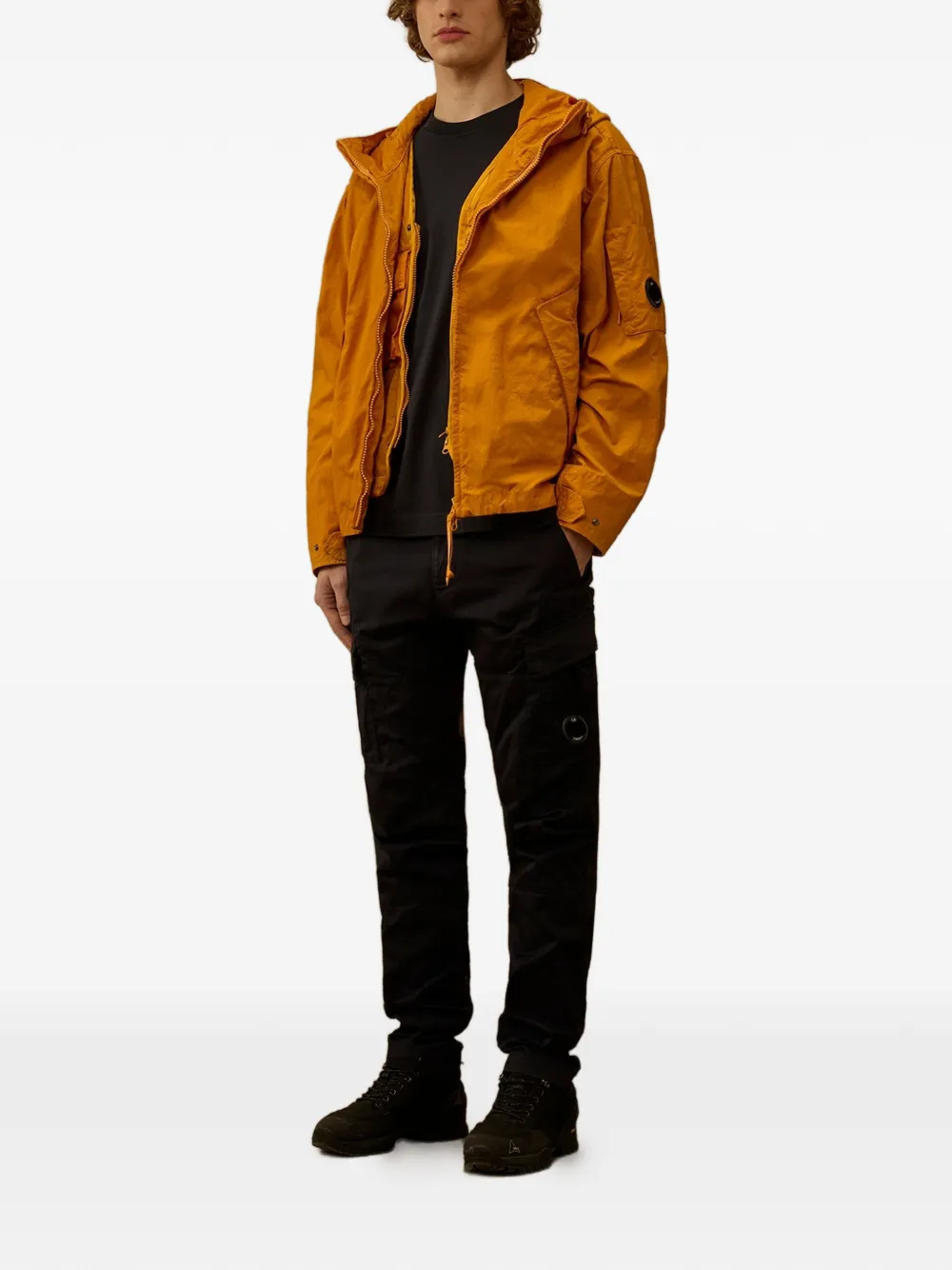 C.P. Company Jack met capuchon en rits Oranje