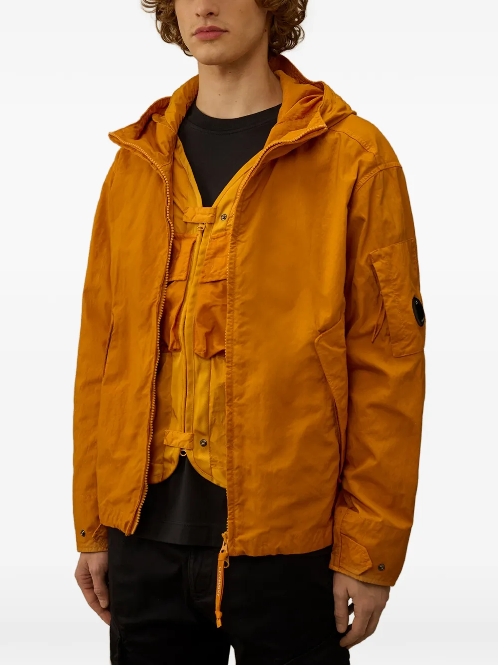 C.P. Company Jack met capuchon en rits Oranje