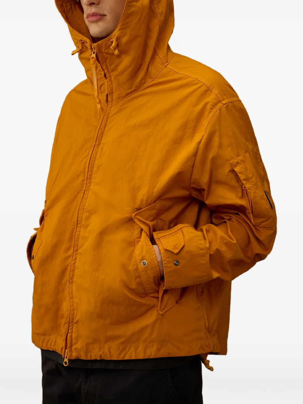 C.P. Company Jack met capuchon en rits Oranje