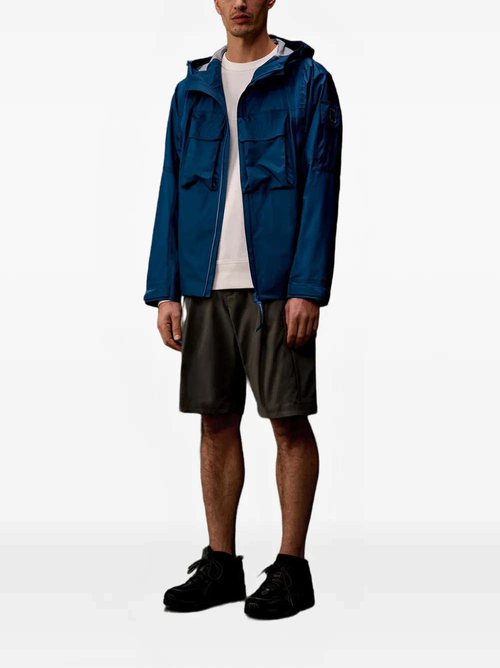 C.P. Company Jack met capuchon en zakken Blauw