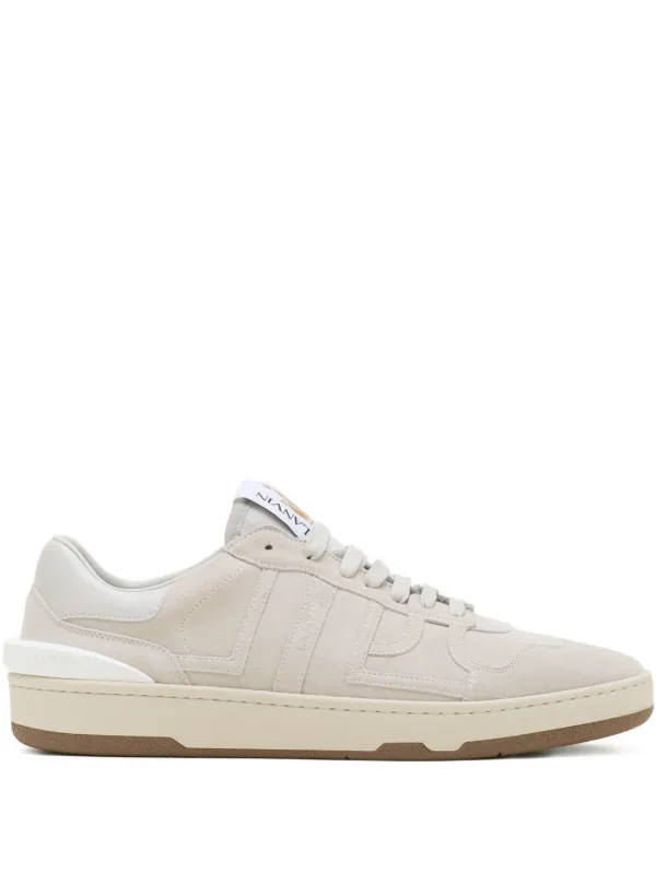 Lanvin Clay Sneakers in Mesh and Leather in Neutrals