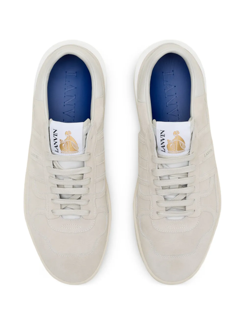 Lanvin Clay logopatch sneakers Beige