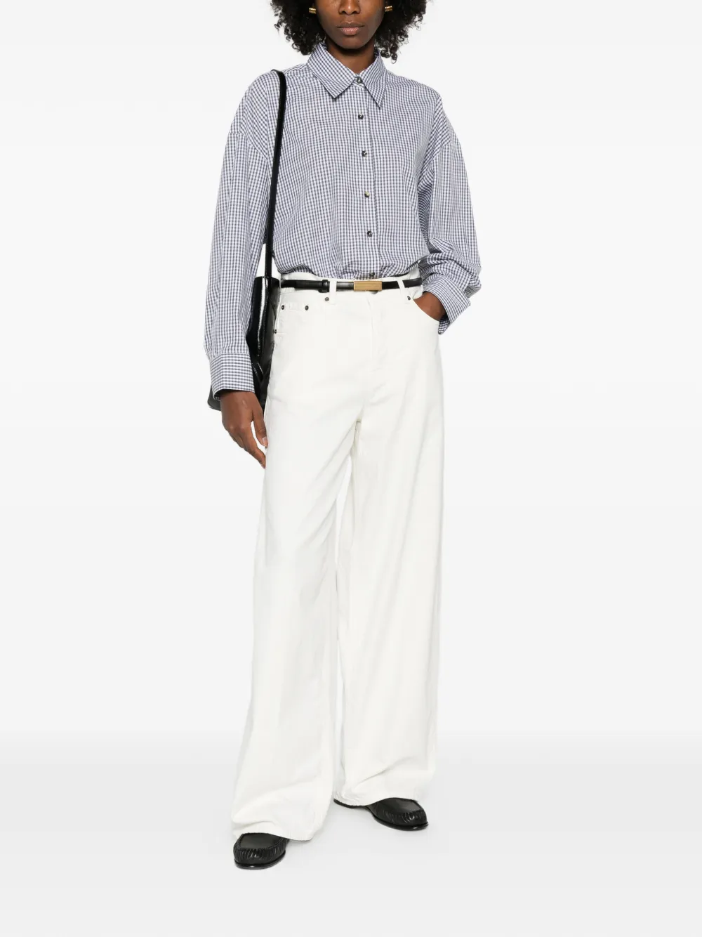 Haikure wide-leg denim - Wit