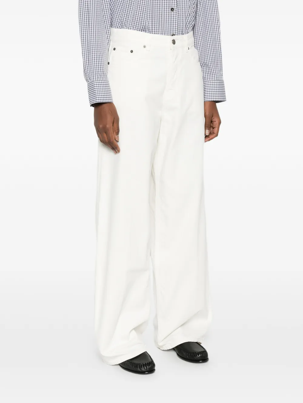 Haikure Denim jeans met wijde pijpen Wit