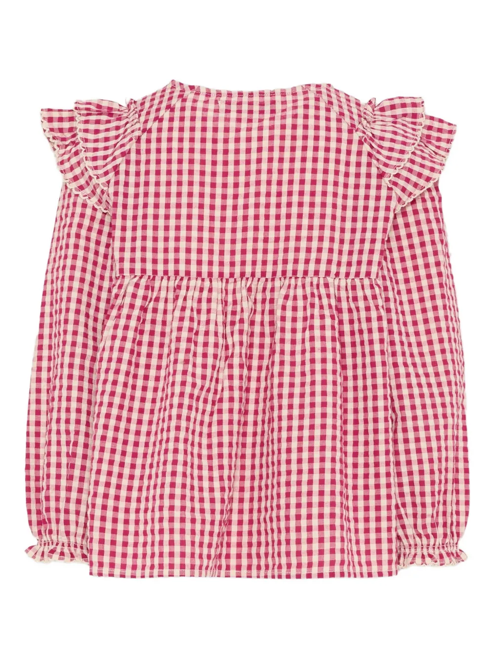 Konges Sløjd ruffled checked long-sleeves top | Girls Blouses | Image 2
