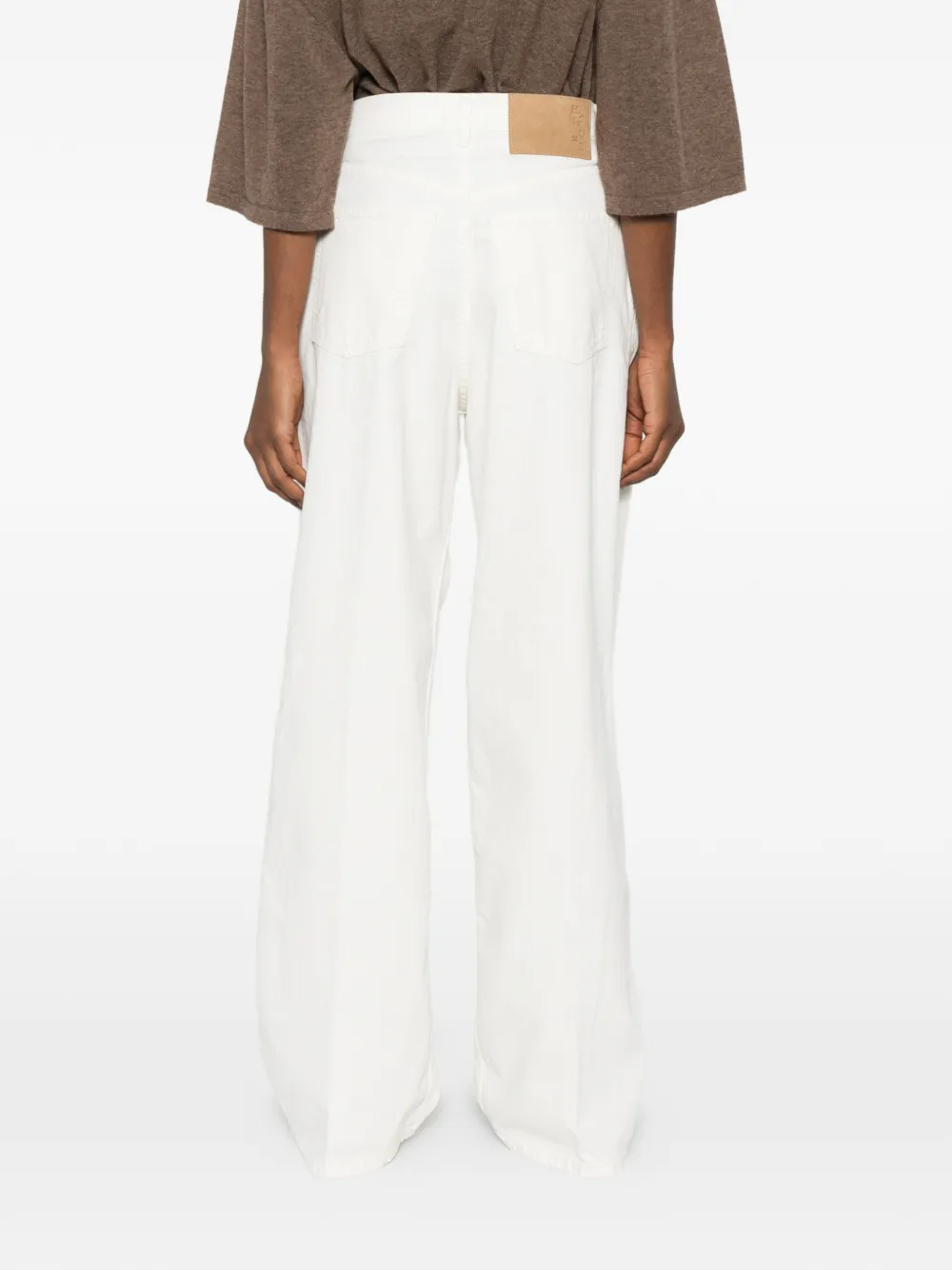 Haikure Geplooide jeans Wit