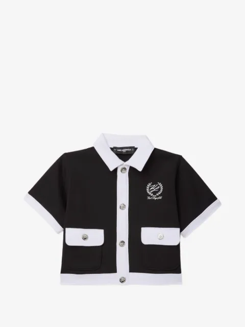 Karl Lagerfeld Kids logo cardigan