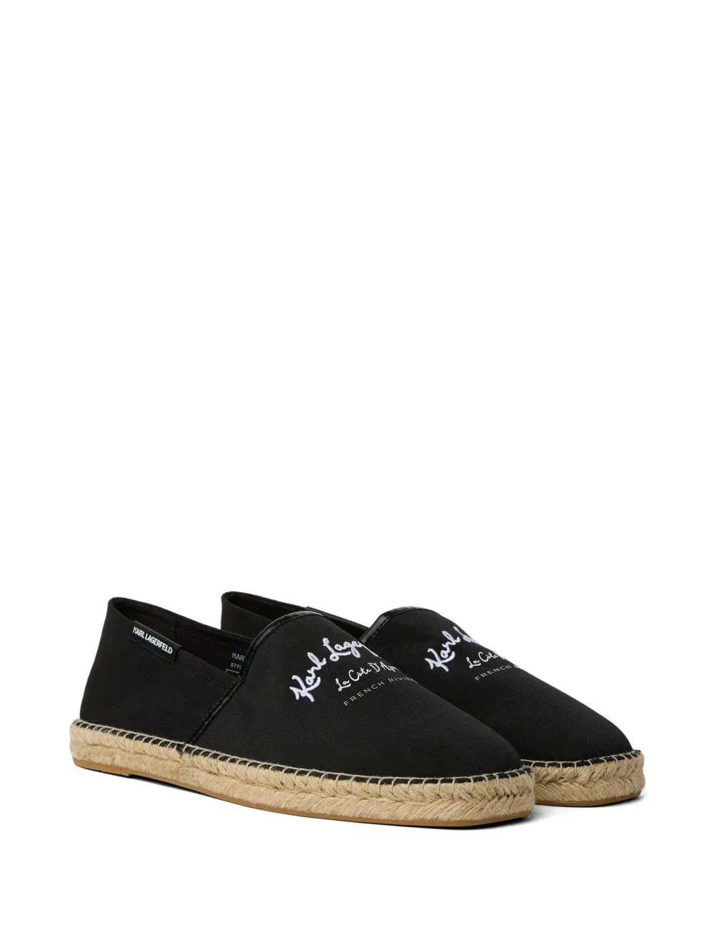 Karl Lagerfeld Karo espadrilles Zwart