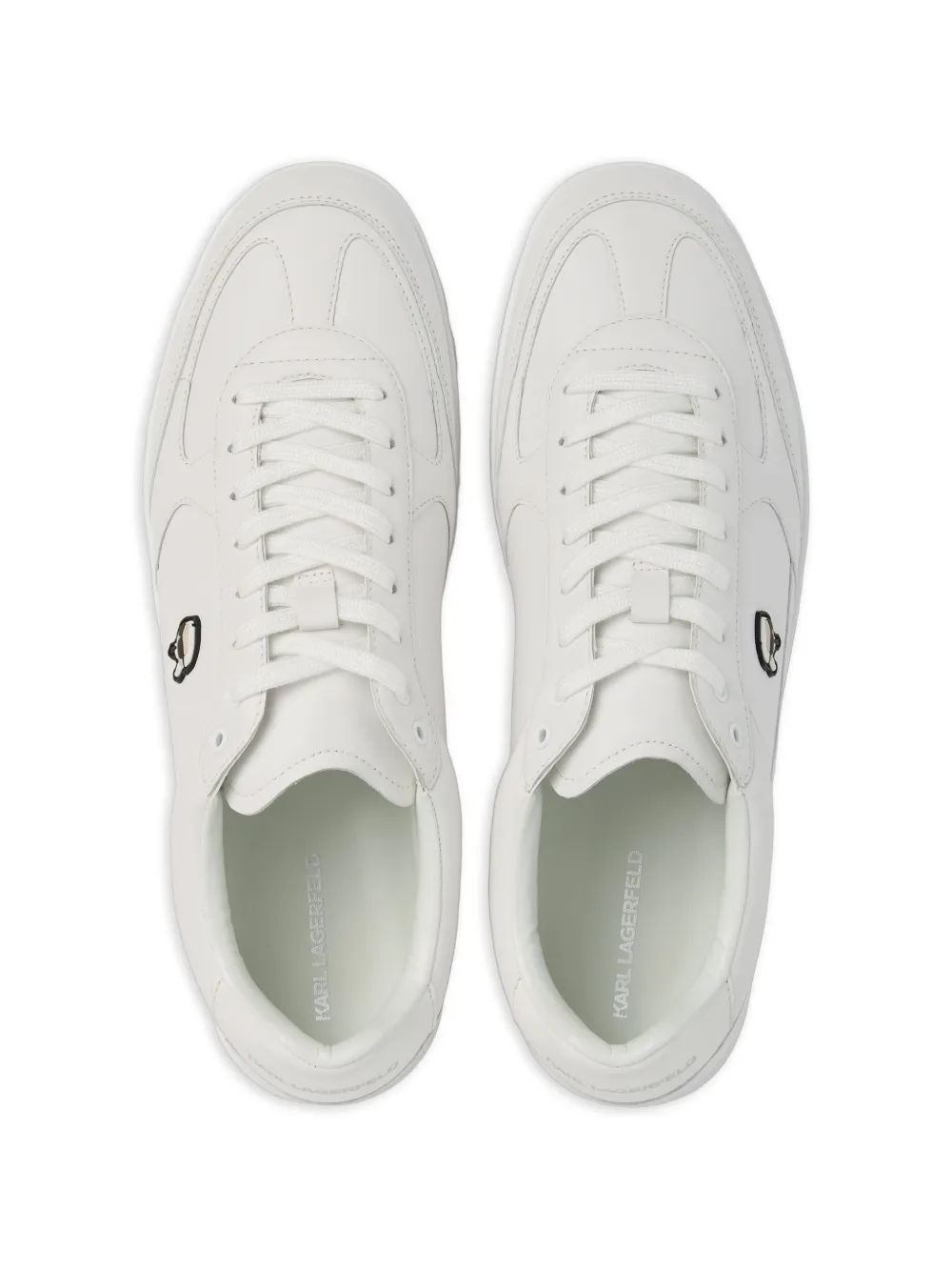 Karl Lagerfeld Kandidate Ikon leren sneakers Wit