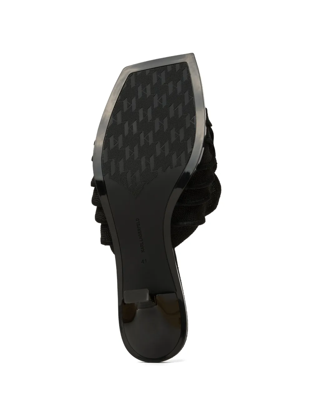 Karl Lagerfeld Karmel Hessian slippers Zwart