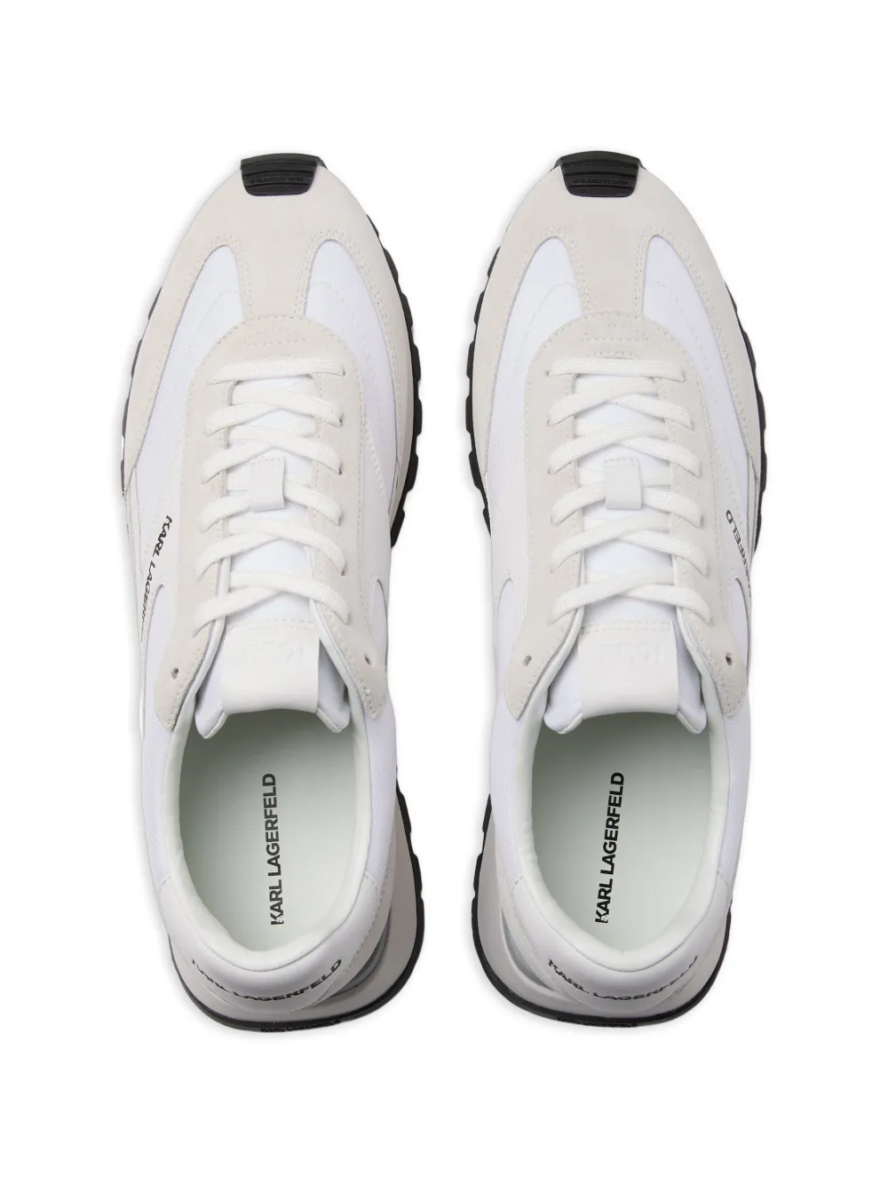 Karl Lagerfeld Jeans Kairo sneakers met vlakken Beige