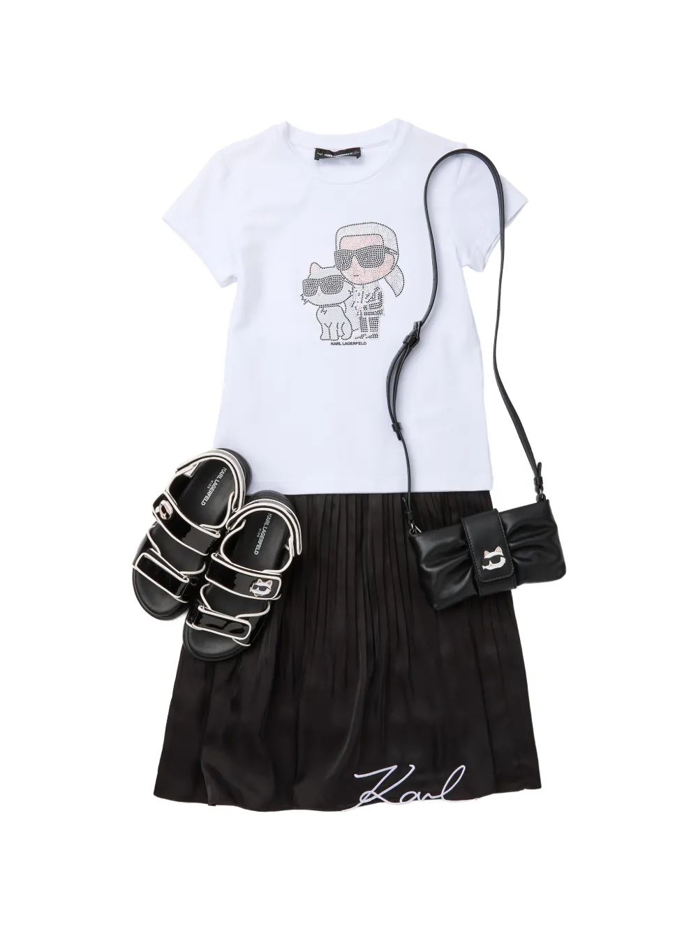 Rhinestone-Embellishment T-Shirt