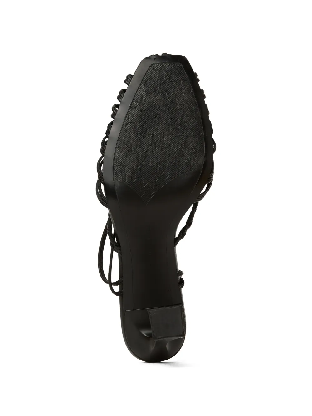 Karl Lagerfeld Debutante leren sandalen Zwart