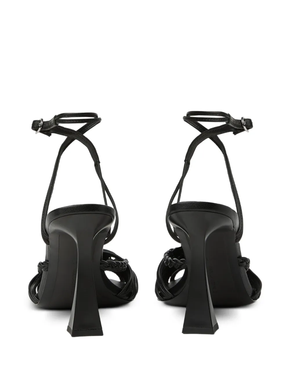 Karl Lagerfeld Debutante leren sandalen Zwart