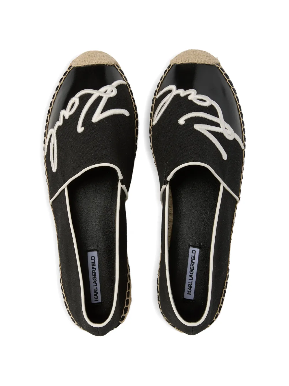 Karl Lagerfeld Kamini espadrilles Zwart