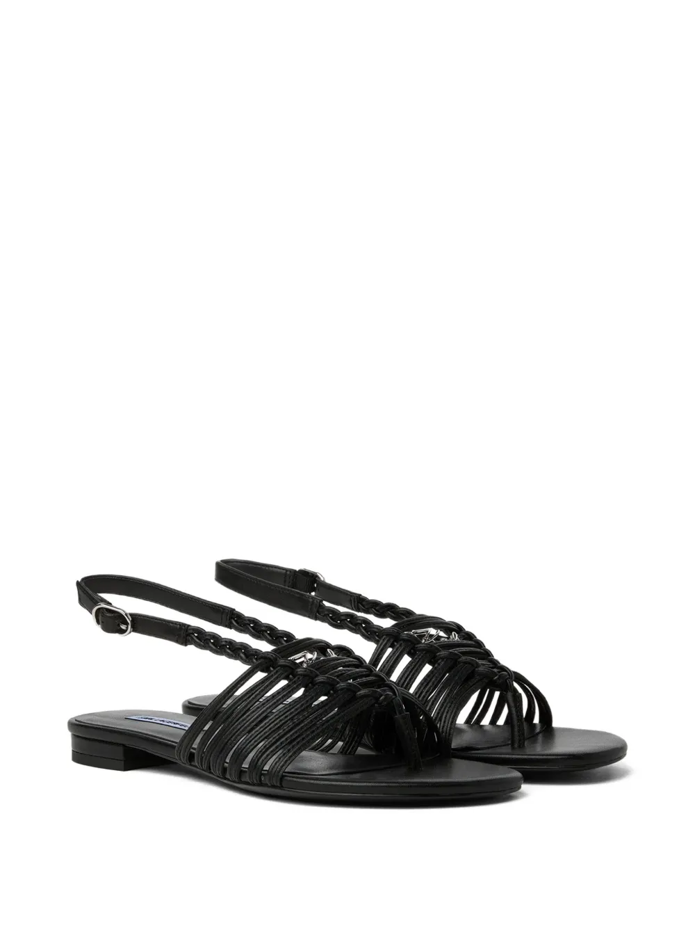 Karl Lagerfeld Alisso III leren sandalen Zwart