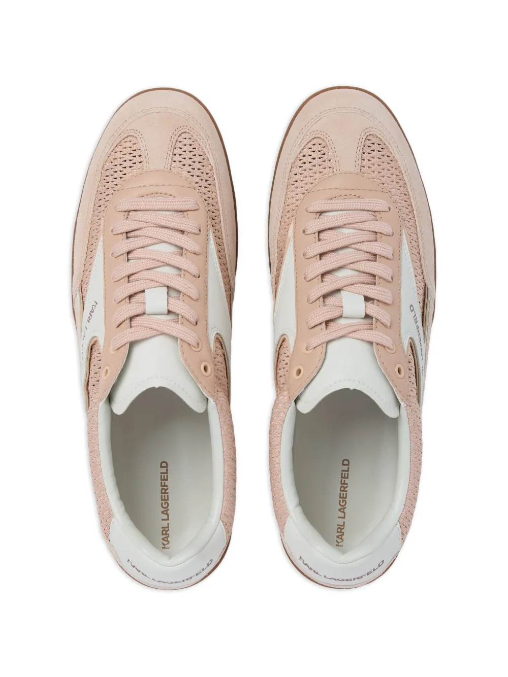 Karl Lagerfeld Kandidate sneakers met mesh Roze