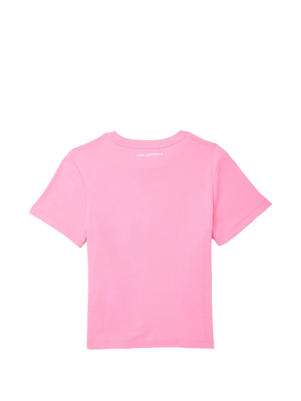 Karl Lagerfeld Kids Grafisch T-shirt Roze