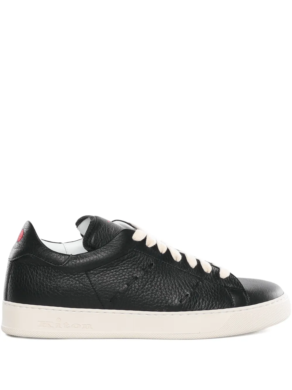 Kiton pebbled trainers | Black | Image 1