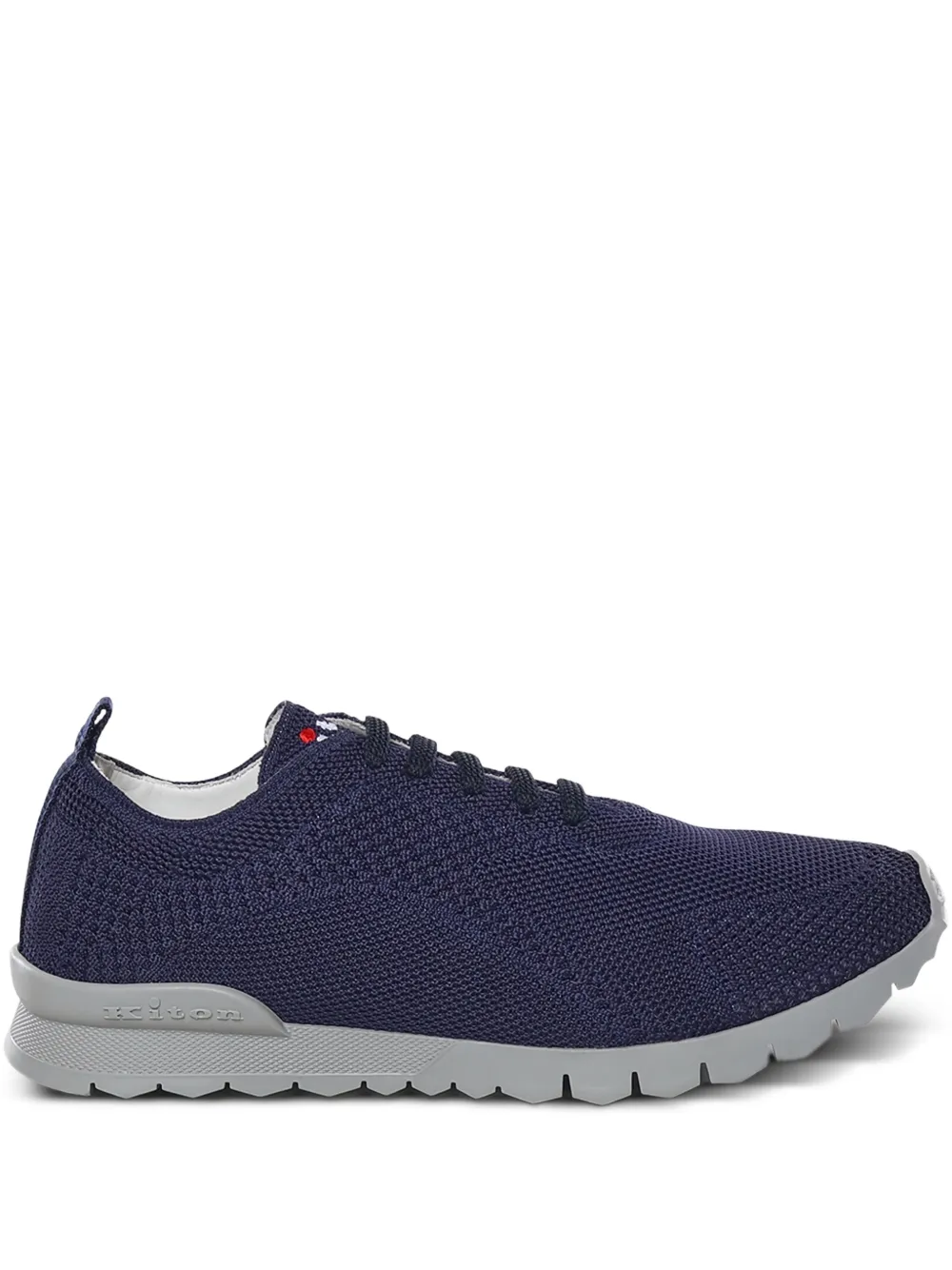 Kiton textured sneakers - Blu