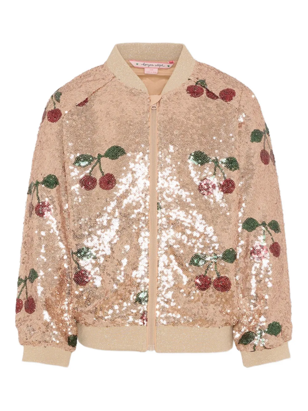 Konges Sløjd sequined cherry-pattern bomber jacket - Oro