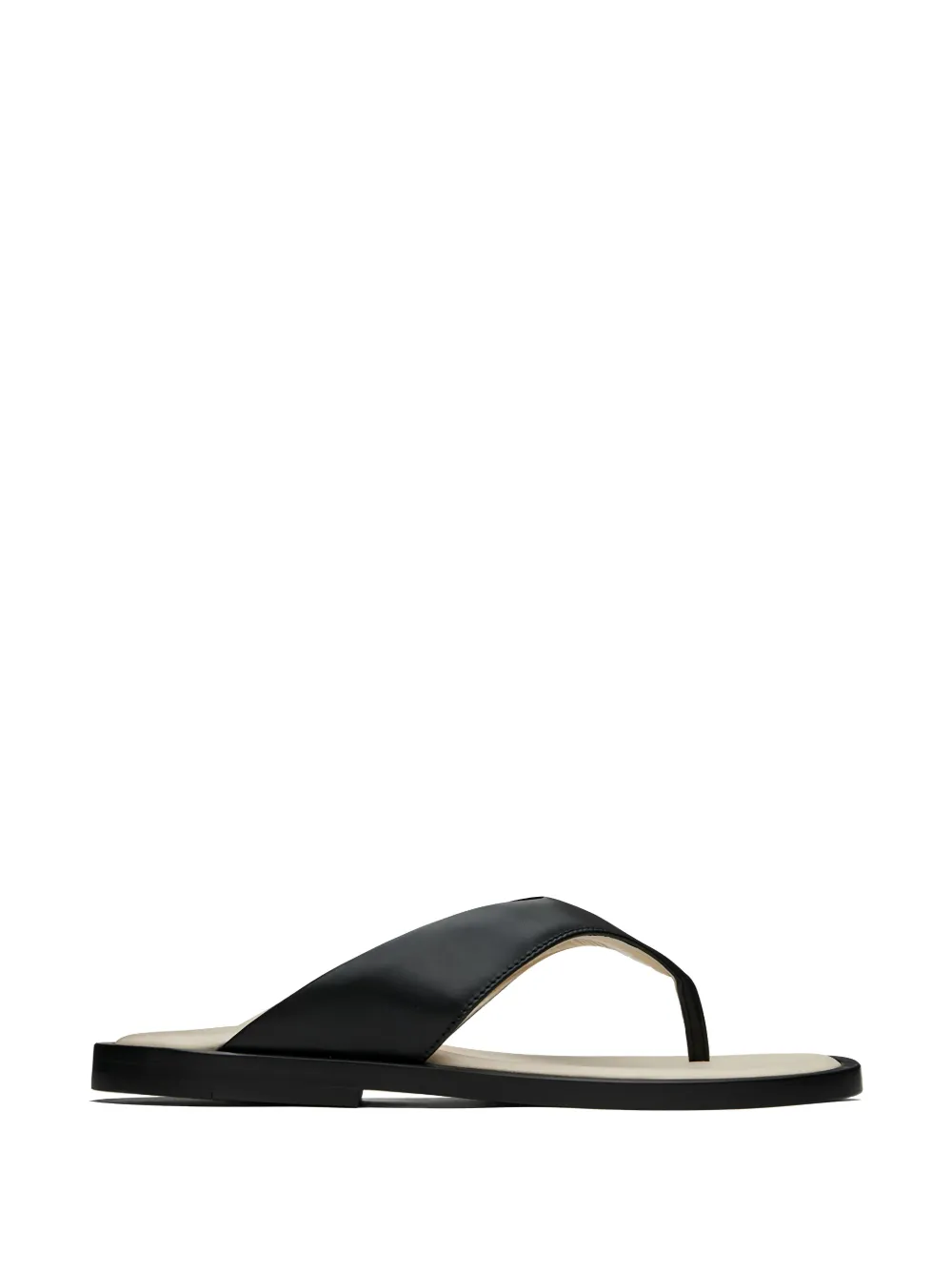RHUDE T-strap leather sandals | negro | Image 1