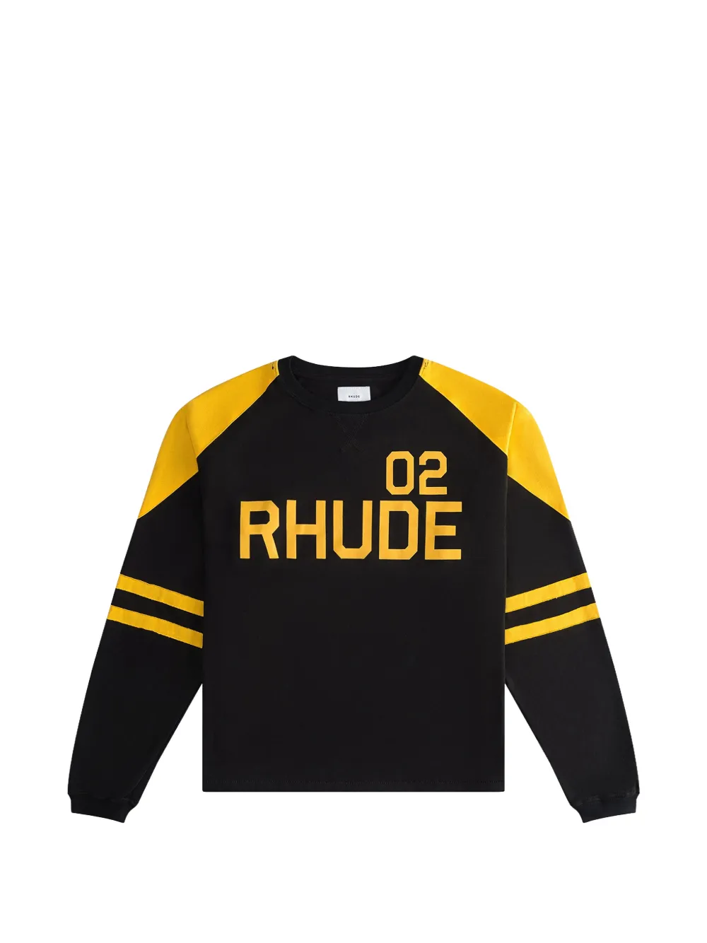 RHUDE logo-print long-sleeve T-shirt - Schwarz