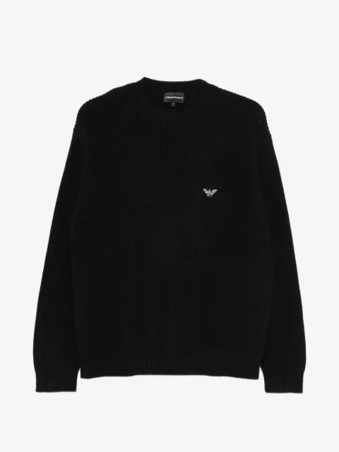 Emporio Armani suéter con parche del logo