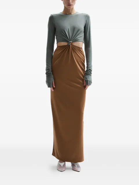 Atu Body Couture Split ring-knot detail dress