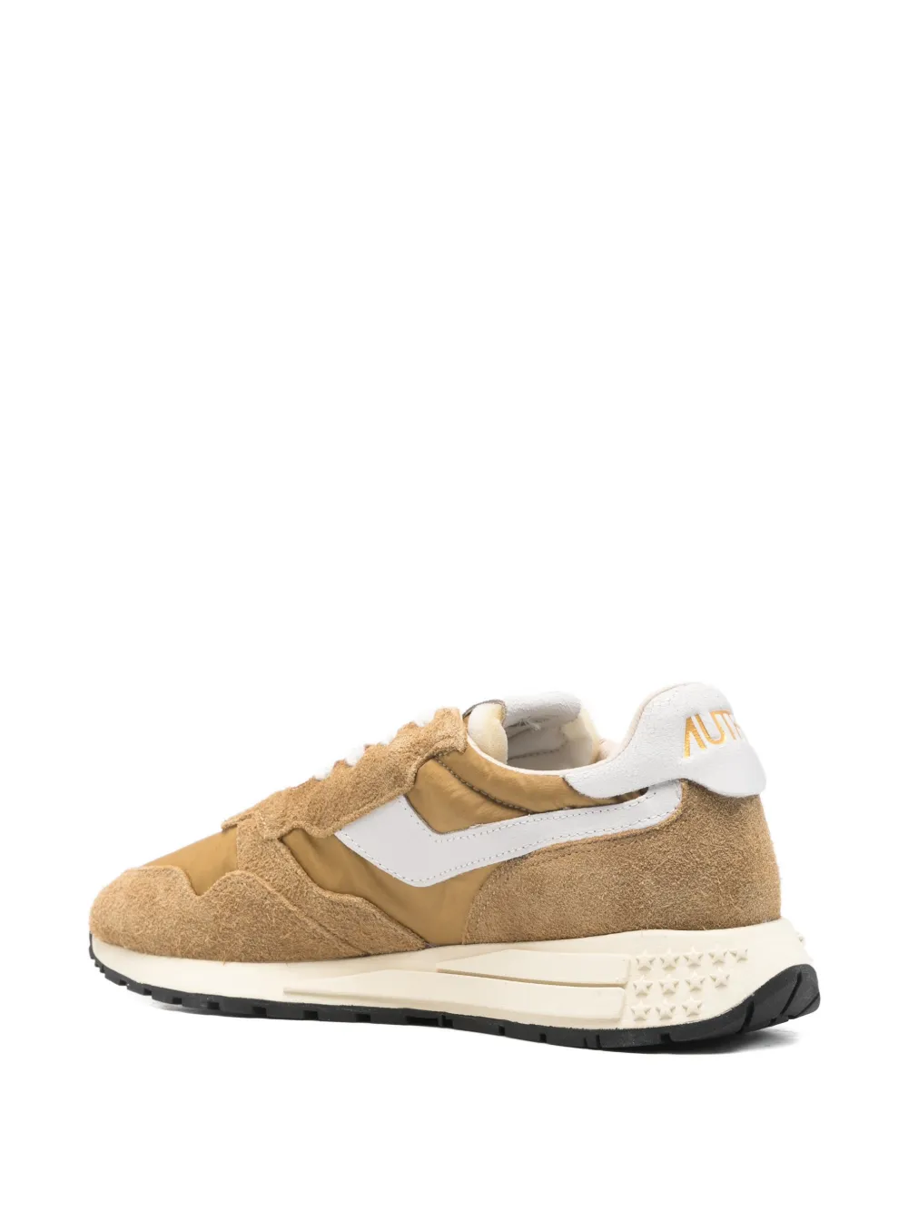 Autry Reelwind suède sneakers met vlakken Bruin