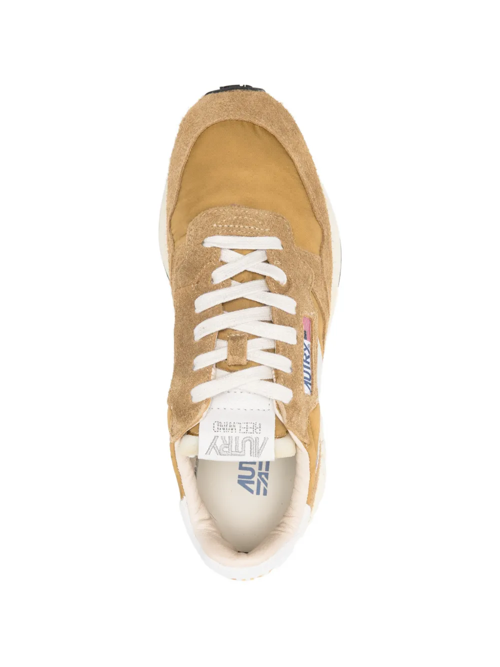 Autry Reelwind suède sneakers met vlakken Bruin
