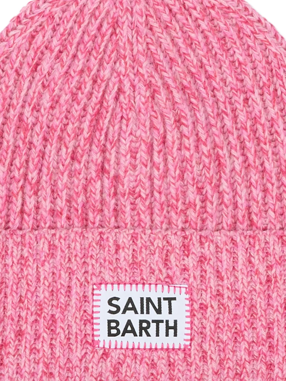 Mc2 Saint Barth Logo-patch Beanie Hat In Pink