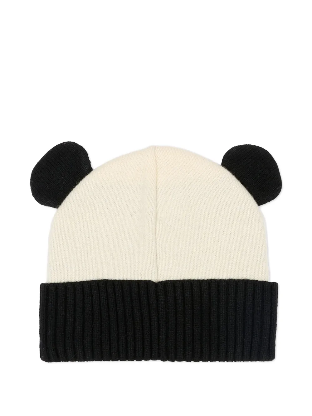 Mc2 Saint Barth Kids' Panda-motif Beanie Hat In Neutral