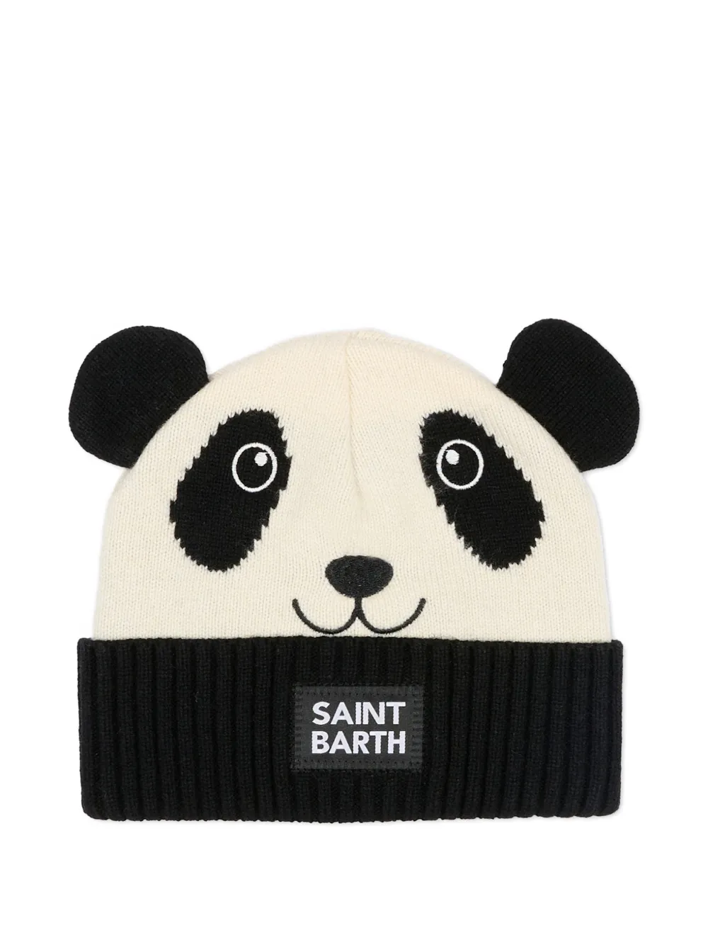 MC2 Saint Barth Kids panda-motif beanie hat - Toni neutri