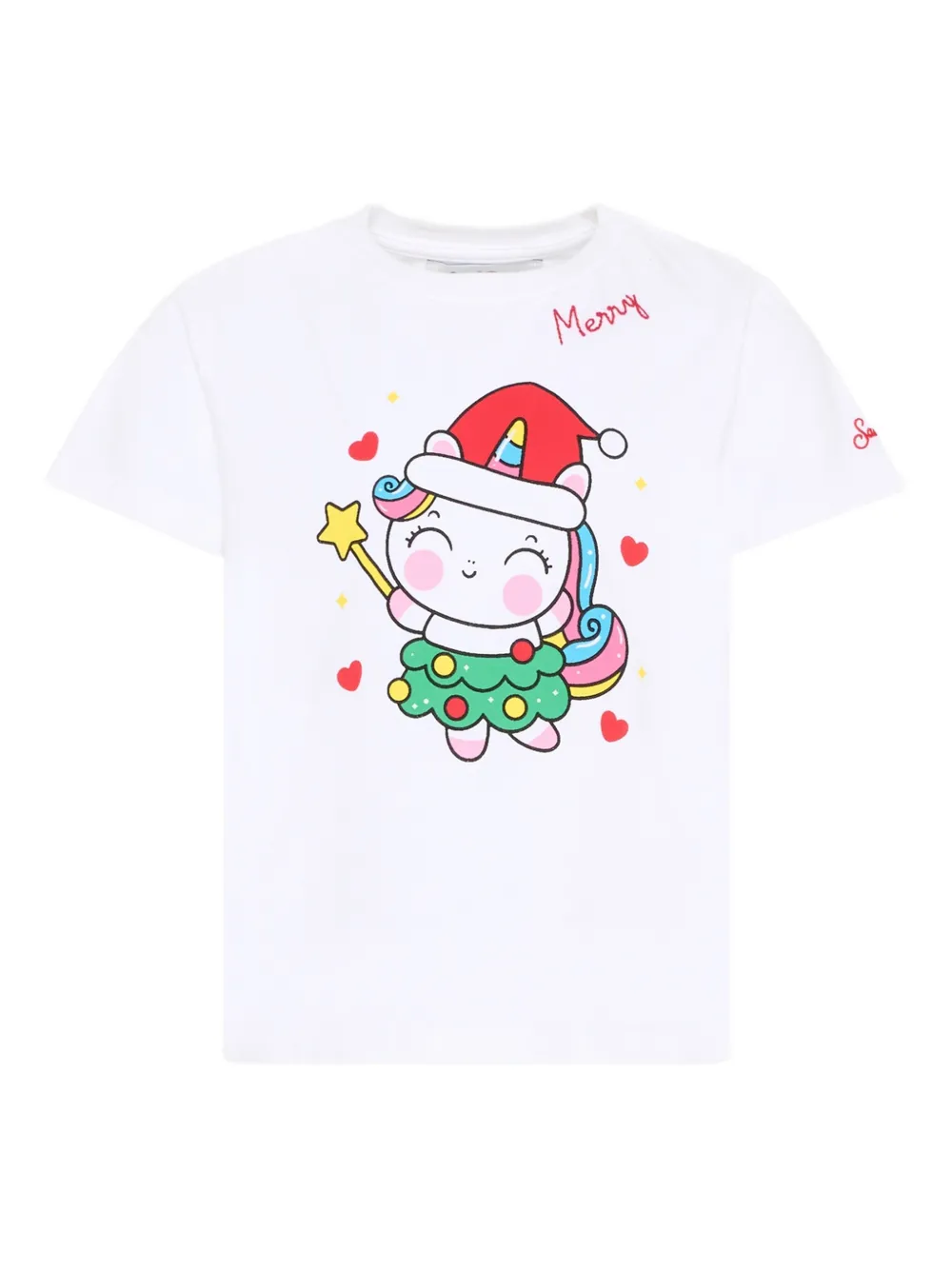 MC2 Saint Barth Kids cartoon-print T-shirt - Bianco