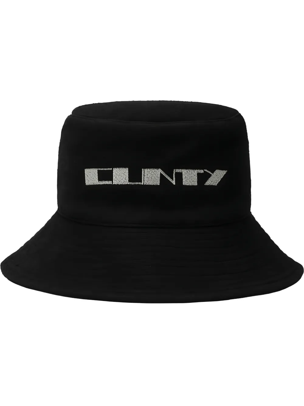 Rick Owens DRKSHDW logo bucket hat - Zwart