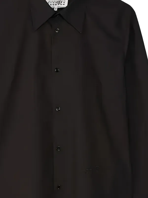 MM6 Maison Margiela ボタン シャツ | ブラック | FARFETCH JP