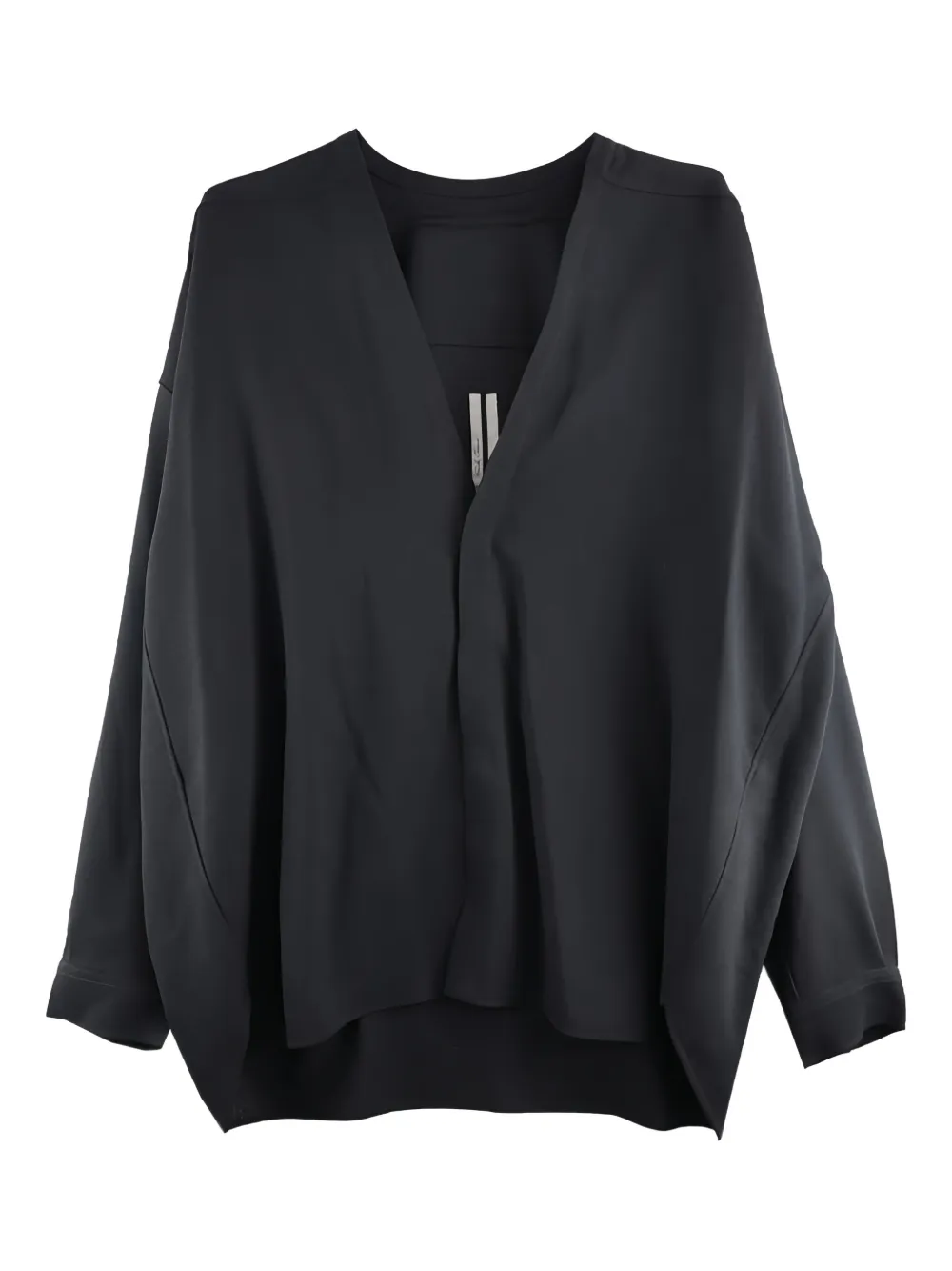 Rick Owens V-neck shirt - Black