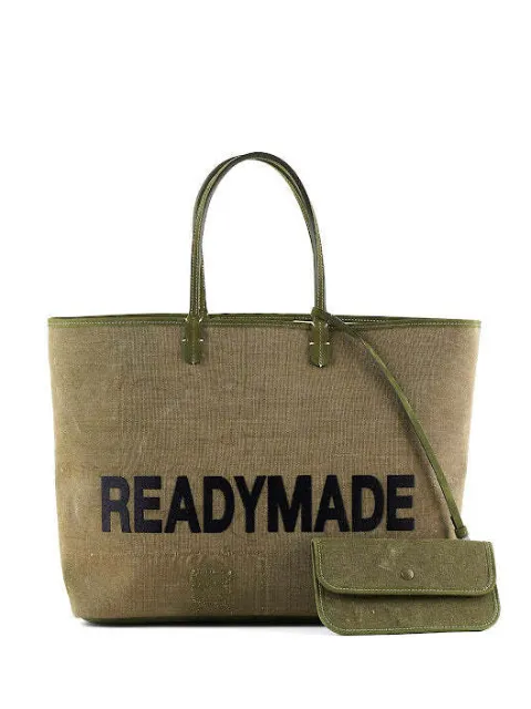 Readymade trim pouch tote bag