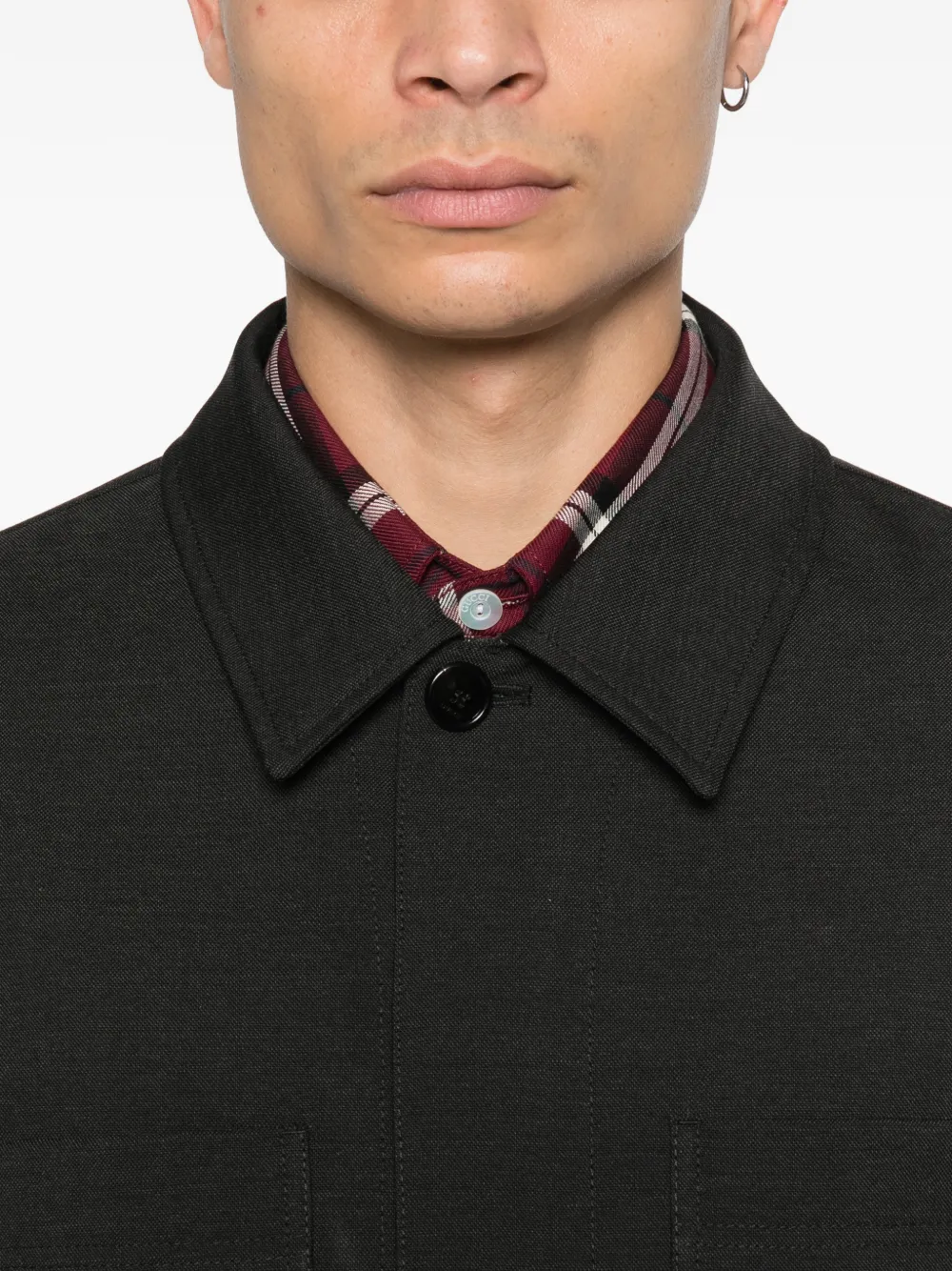 Gucci Wollen shirtjack Grijs