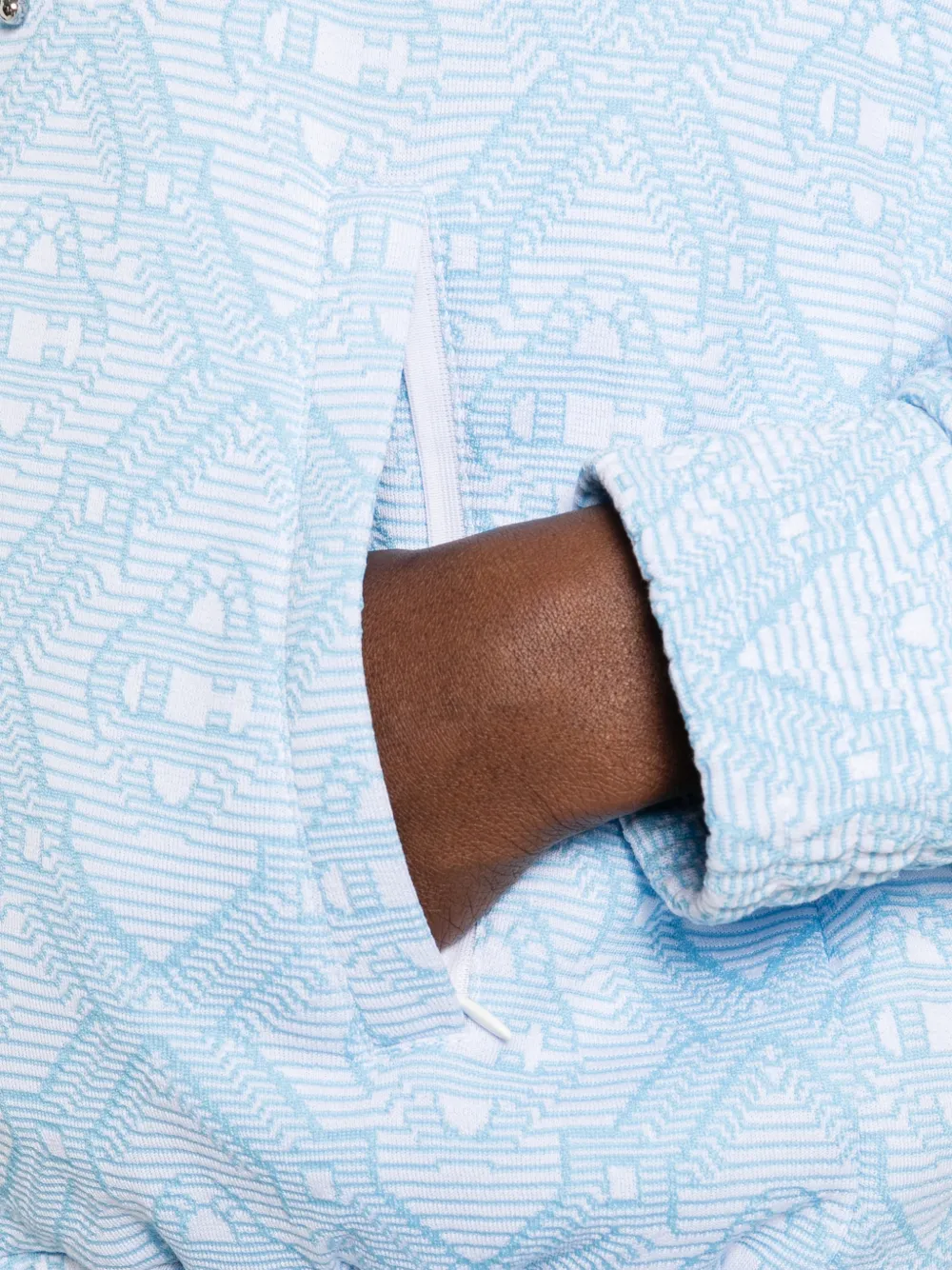 Casablanca Hoodie met patroon Blauw
