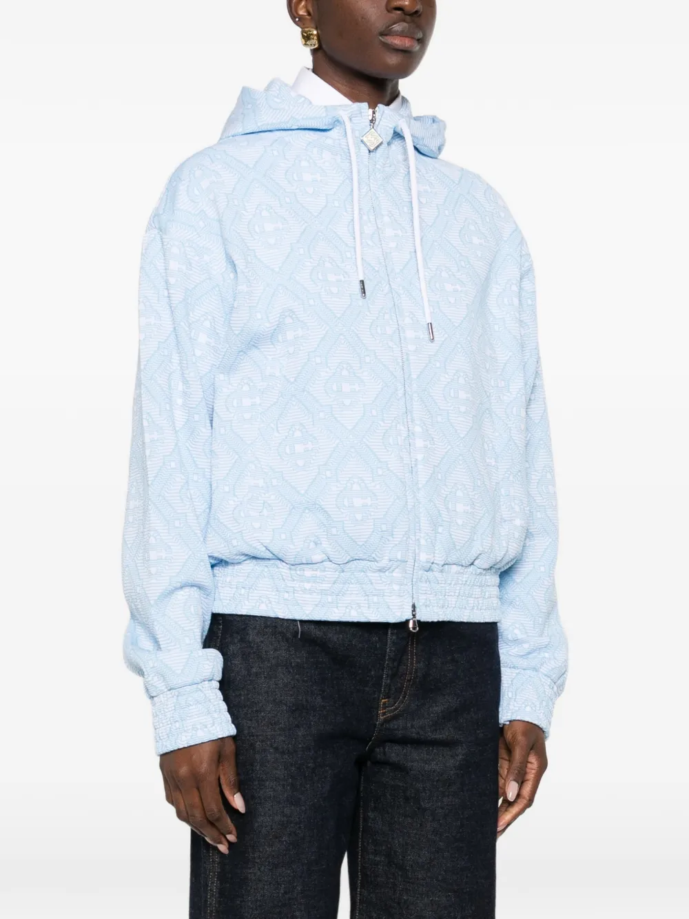 Casablanca Hoodie met patroon Blauw