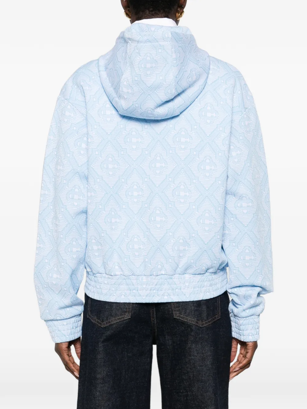 Casablanca Hoodie met patroon Blauw