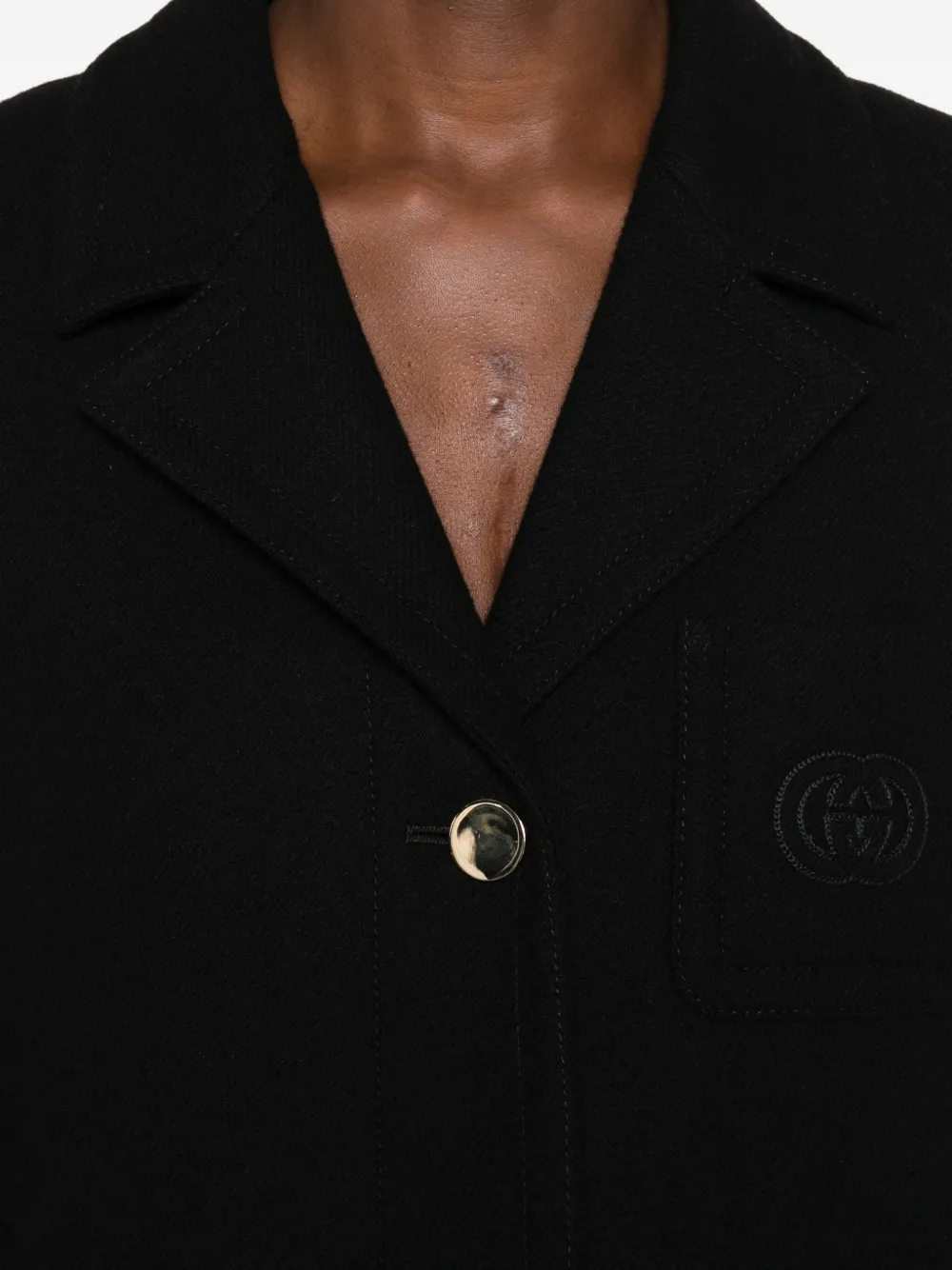 Gucci ウール コート | ブラック | FARFETCH JP