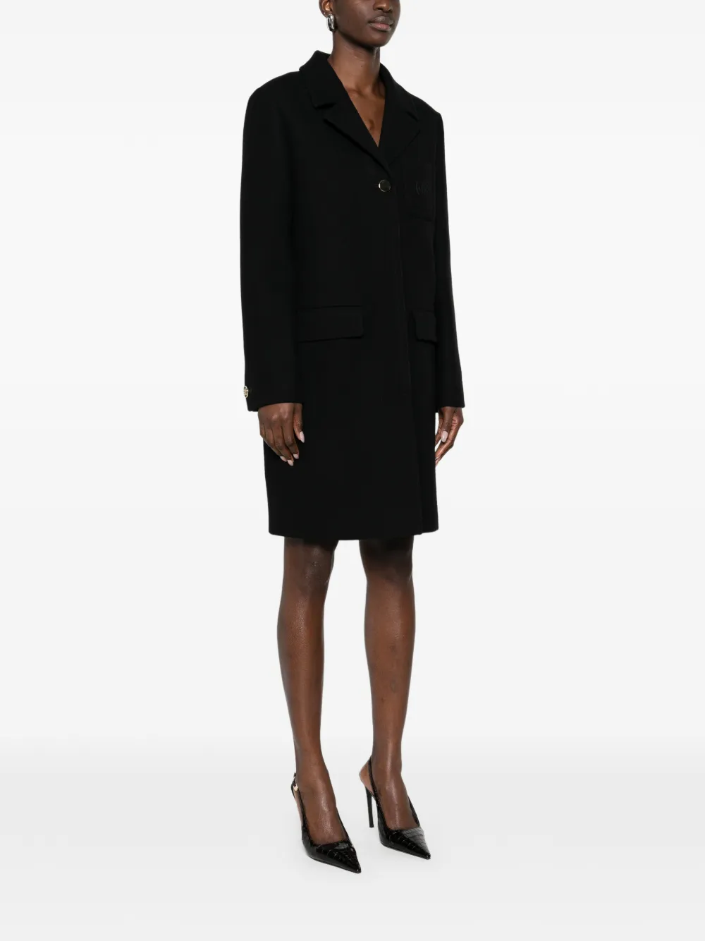  Gucci Wool Coat - Black 