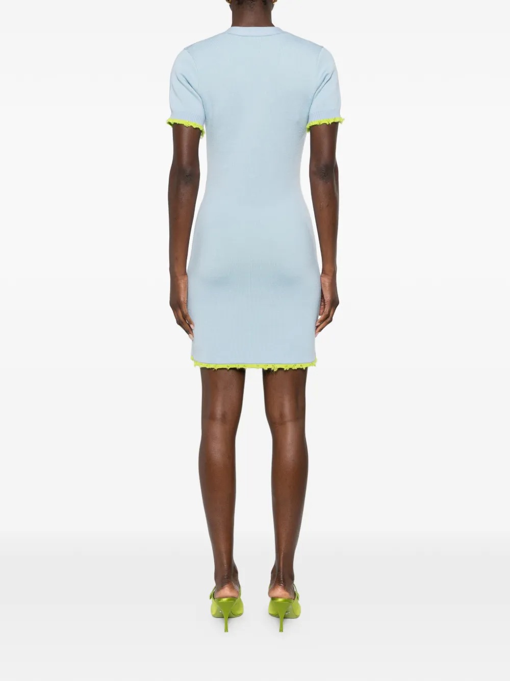 Casablanca Mini-jurk verfraaid met parels Blauw