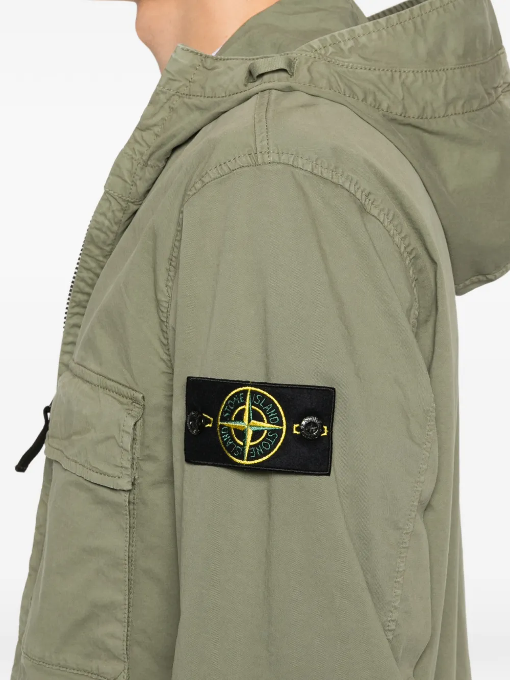 Stone Island Jack met capuchon Groen
