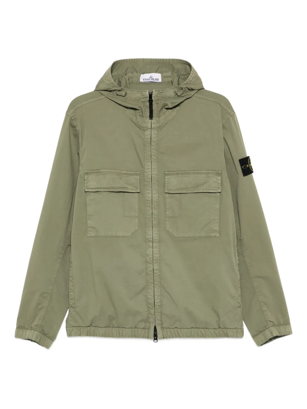Stone Island hooded patch-pocket jacket - Grün